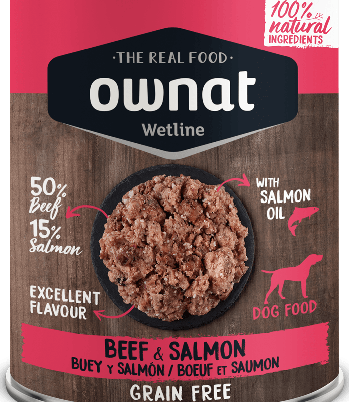 Wetline Ownat WETLINE Beef and Salmon (DOG) 395g