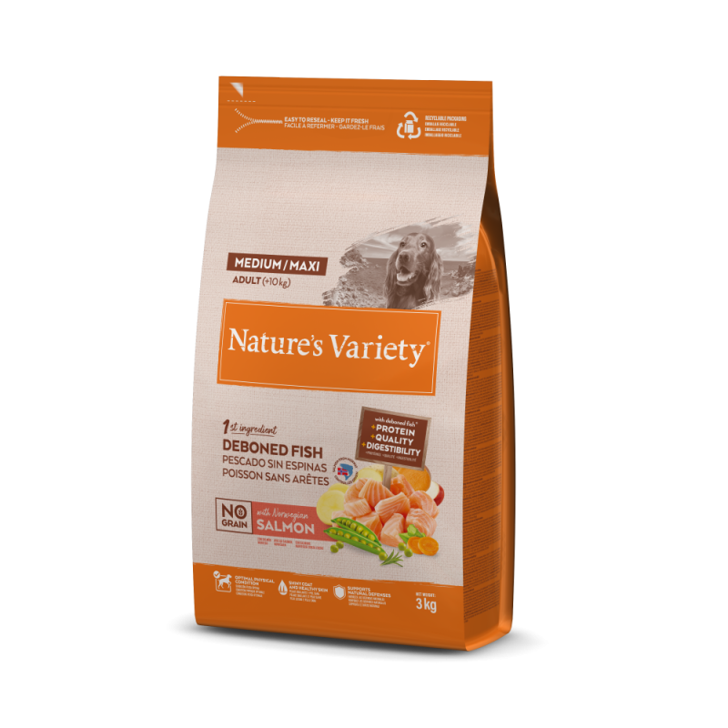 Adulto Med/Maxi No Grain Salmon 3 kg