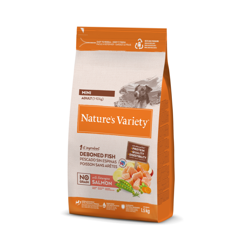 Adulto Mini No Grain Salmon 1,5 kg